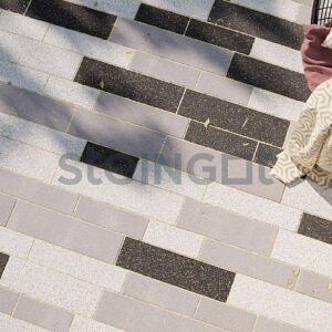 Тротуарная плитка Домино Серая 80 мм