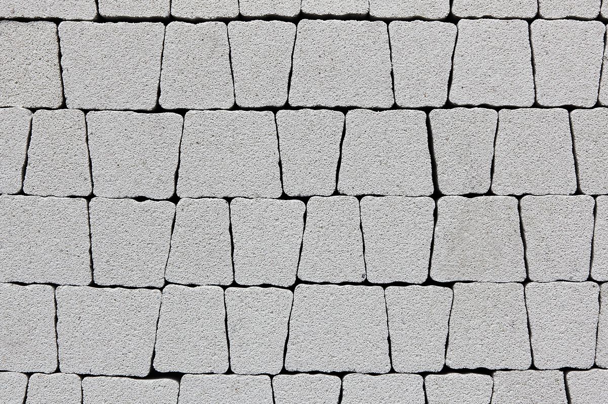 Тротуарная плитка "АНТИК", коллекция Стоунмикс, цвет белый