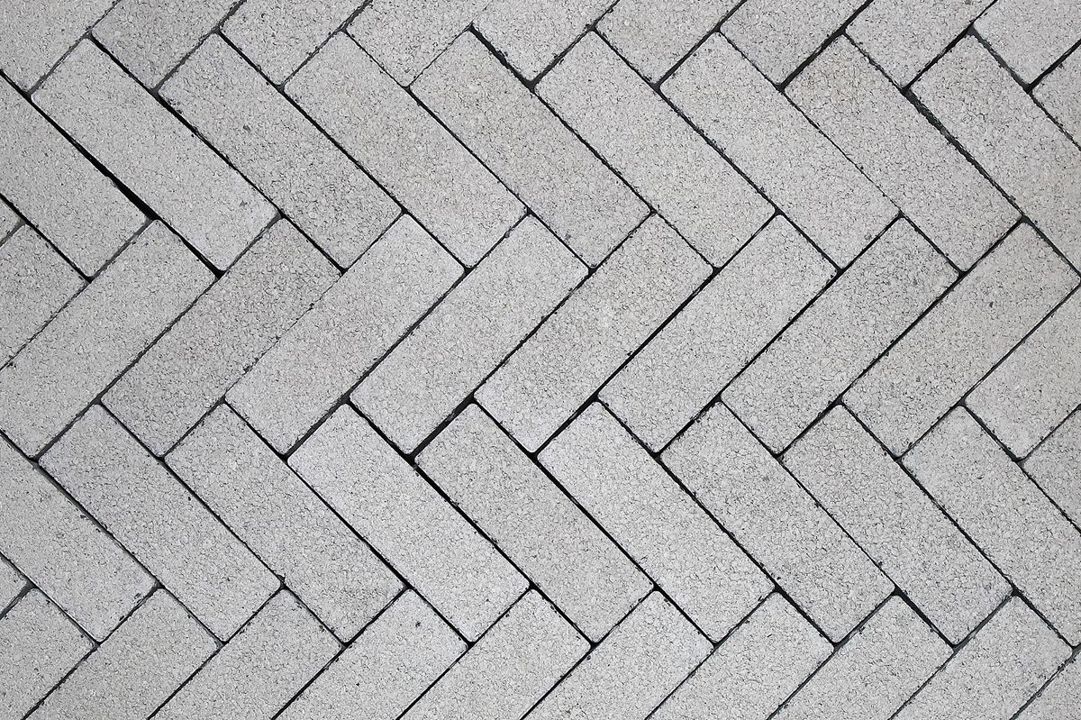 Тротуарная плитка ПАРКЕТ Б.4.П.6 Гранит белый