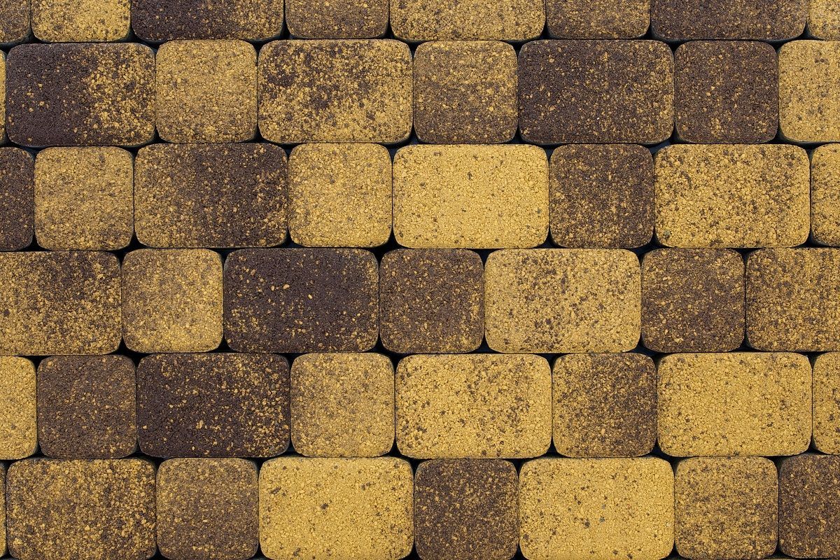 Тротуарная плитка Классико Б.1.КО.6 Листопад гранит Янтарь