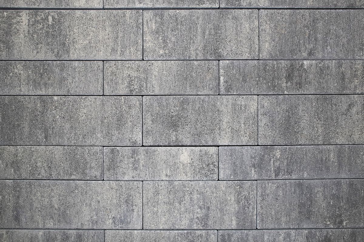 Тротуарная плитка ПАРКЕТ Б.9.Псм.8 Листопад гладкий Антрацит