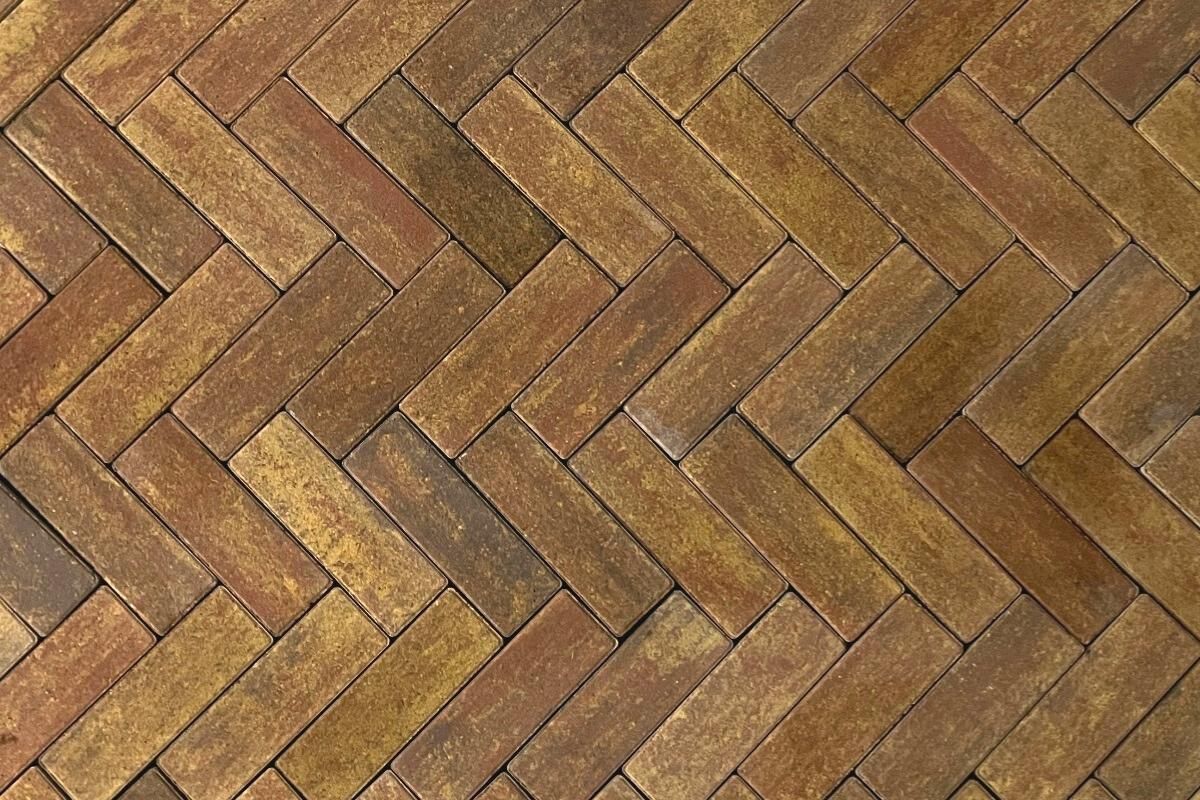 Тротуарная плитка ПАРКЕТ Б.4.П.6 Листопад гладкий Осень