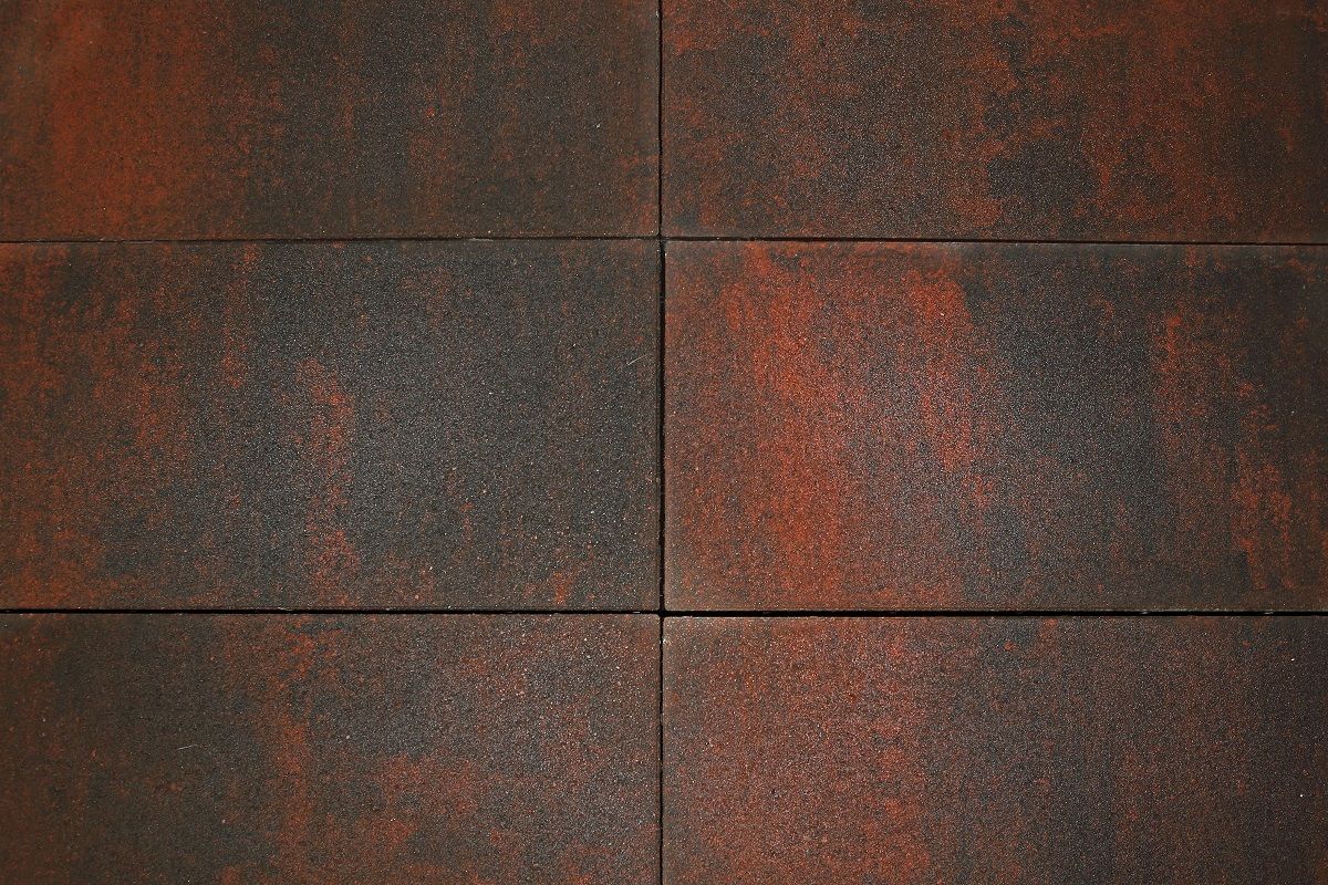 Крупноформатная тротуарная плитка МЕГАПОЛИС Б.5.П.8 Листопад гладкий Клинкер