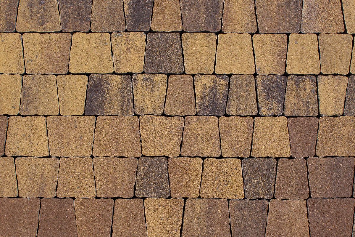 Тротуарная плитка АНТИК  Листопад гладкий Янтарь Б.3.А.6