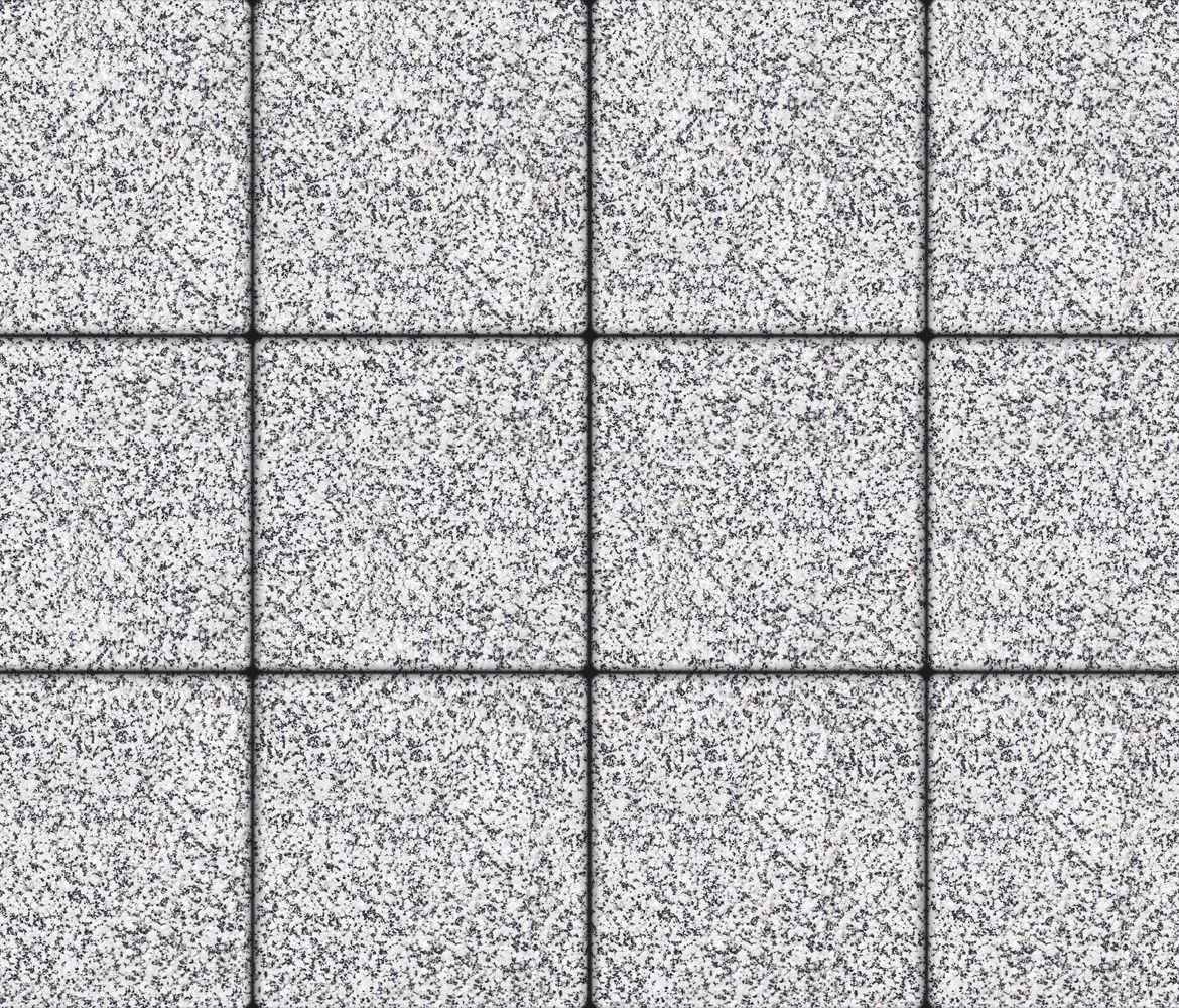 Тротуарная плитка КВАДРАТ В.1.К.8 Стоунмикс Бело-черный