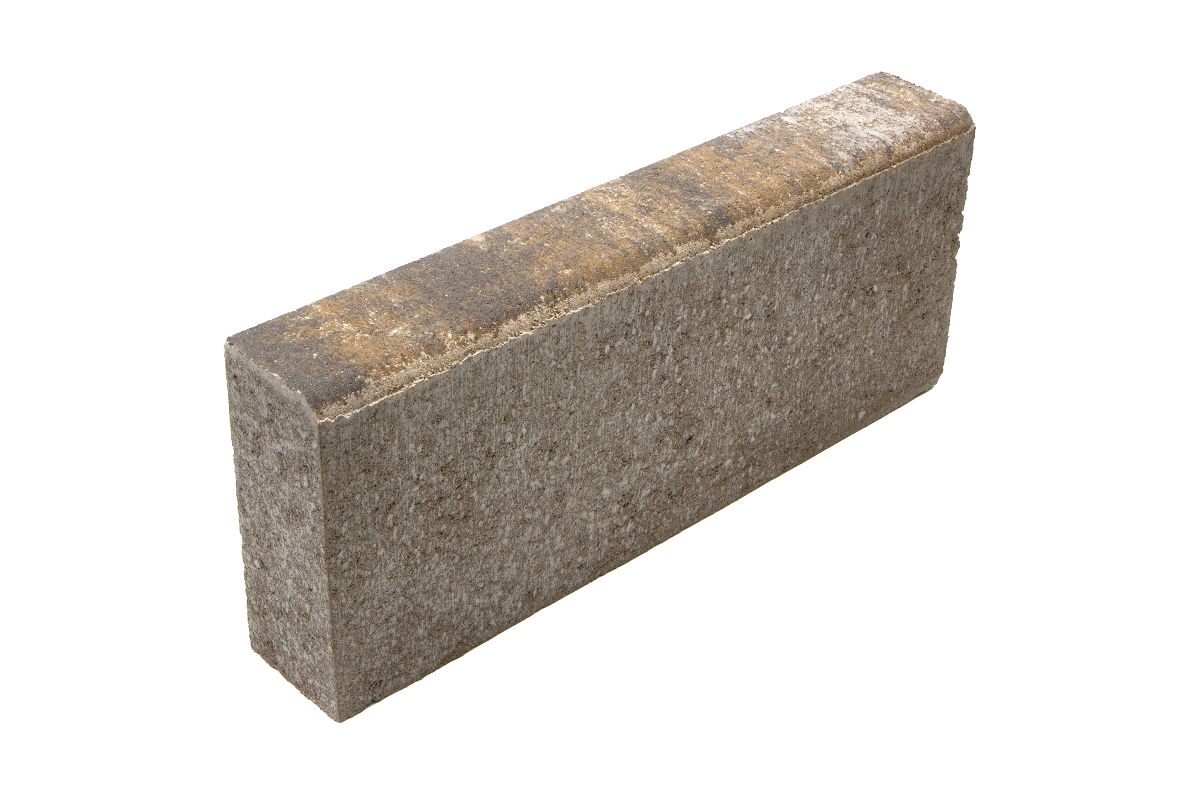 Бортовой (бордюрный) камень БР 50.20.8 Листопад гладкий "Песчаник"