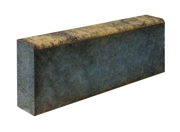 Бортовой (бордюрный) камень БР 50.20.8 Листопад гладкий Янтарь