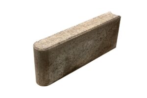 Бортовой (бордюрный) камень БРШ 50.20.8 М (шарнирный) Листопад гладкий Антрацит