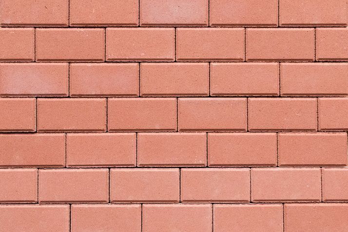 Тротуарная плитка для дорожек Брусчатка 2П.8 200х100х80 Стандарт красный