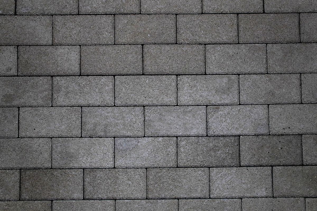 Тротуарная плитка для дорожек "Прямоугольник" Б.2.П.6 Гранит черный