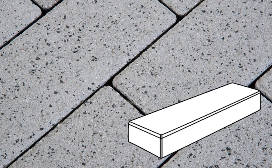 Плитка тротуарная Готика Granite FERRO, Паркет В.3.П.8, Белла Уайт 300*100*80 мм