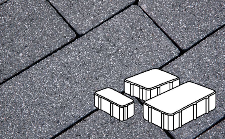 Плитка тротуарная Готика Granite FERRO, Новый Город Б.2.Псм.6, Исетский 240/160/80*160*60 мм