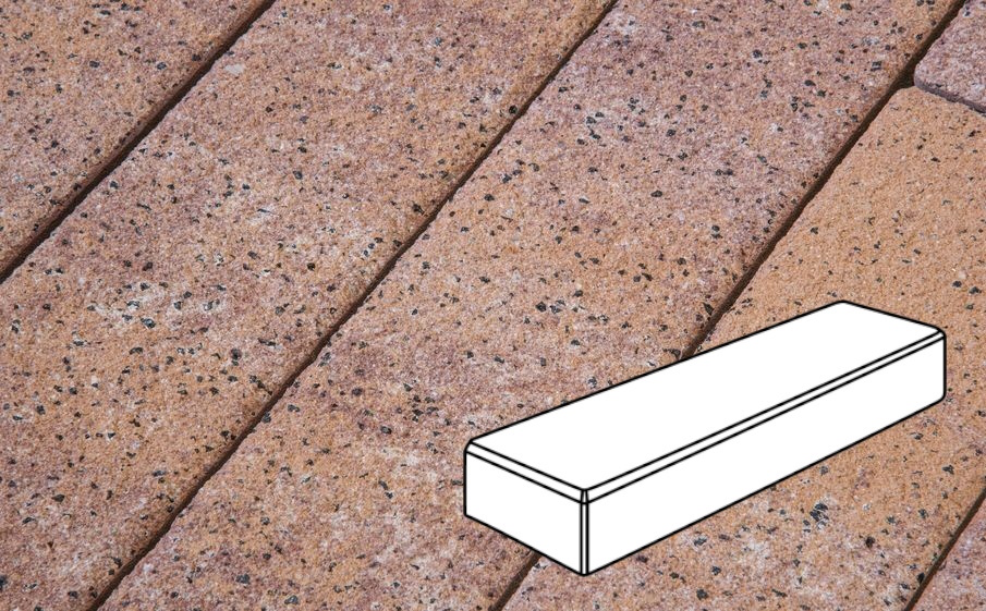 Плитка тротуарная Готика Natur FERRO, Паркет Б.3.П.6, Терракота, 300*100*60 мм