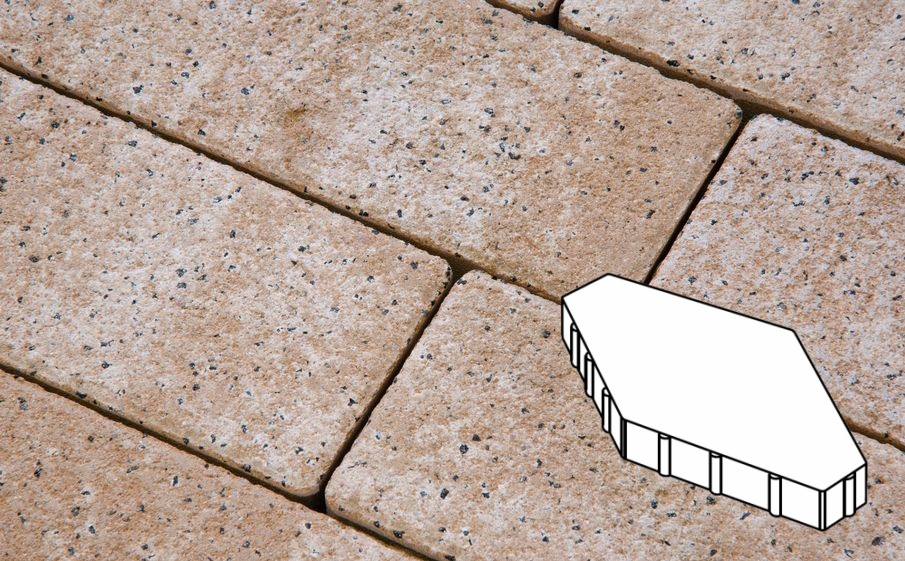 Плитка тротуарная Готика Natur FERRO, Зарядье Б.6.Ш.10 Без фаски, Оливковый, 600*400*100 мм