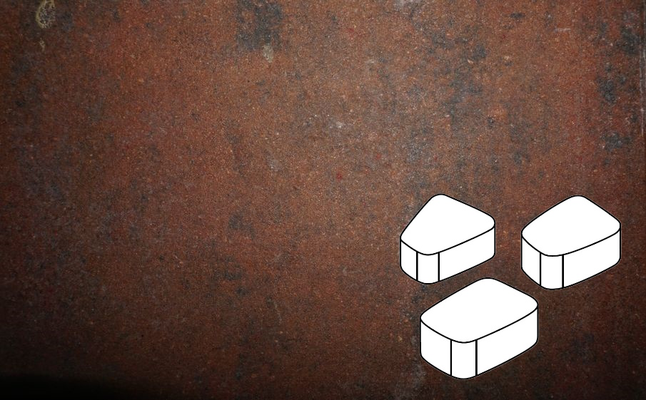 Плитка тротуарная Готика Natur, Веер Б.1.Фсм.6, Гавана, комплект 3 шт, толщина 60 мм