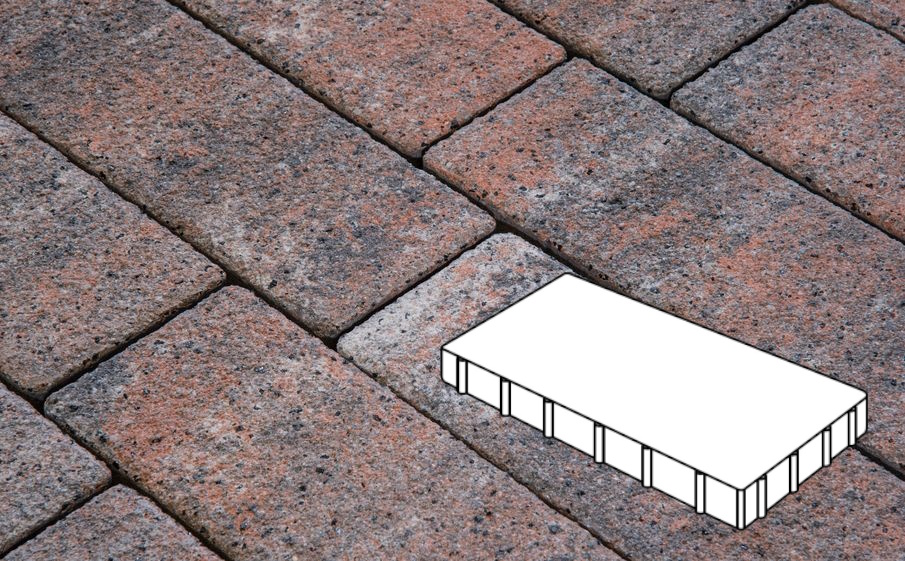 Плитка тротуарная Готика Natur FERRO, Плита Б.6.П.10, Альпин, 600*300*100 мм