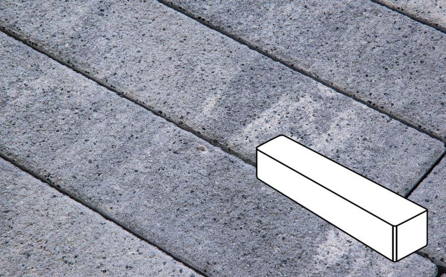 Плитка тротуарная Готика Natur FERRO, Ригель В.3.П.10, Монохром, 360*80*100 мм