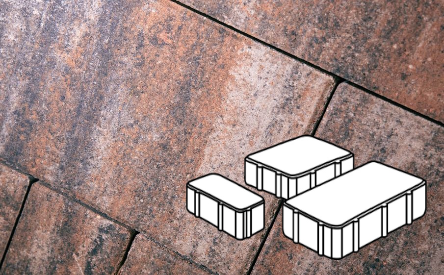 Плитка тротуарная Готика Natur, Новый Город Б.2.Псм.6, Альпин, комплект 3 шт, толщина 60 мм