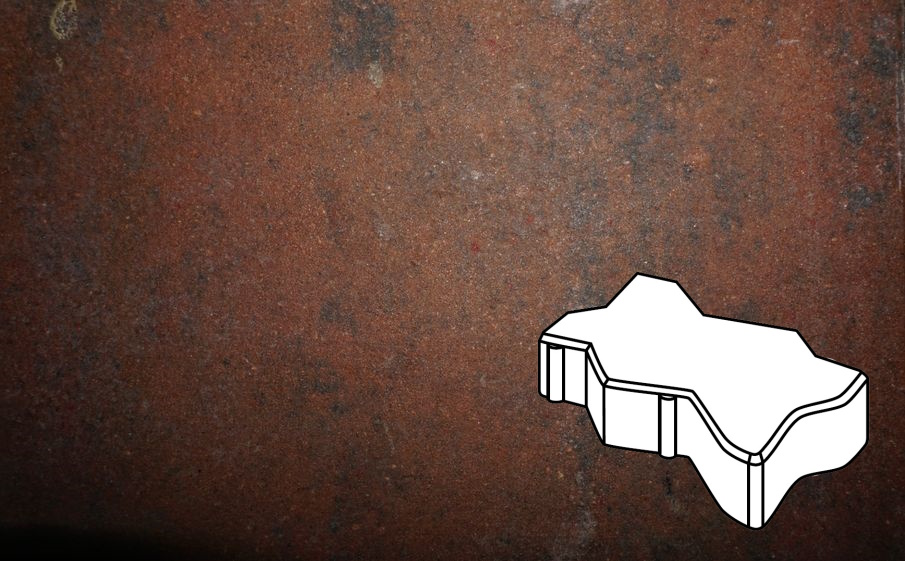 Плитка тротуарная Готика Natur, Зигзаг/Волна Б.2.Ф.6, Гавана, 225*112,5*60 мм