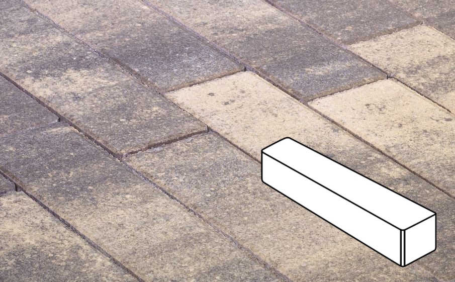 Плитка тротуарная Готика Natur, Ригель В.3.П.10, Танго, 360*80*100 мм