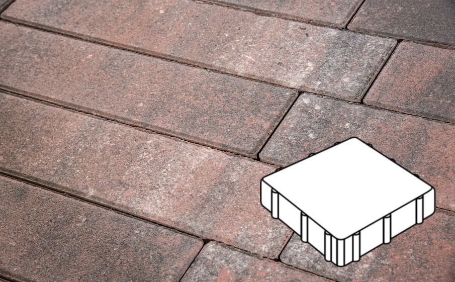 Плитка тротуарная Готика Natur, Квадрат А.3.К.5, Нептун, 300*300*50 мм