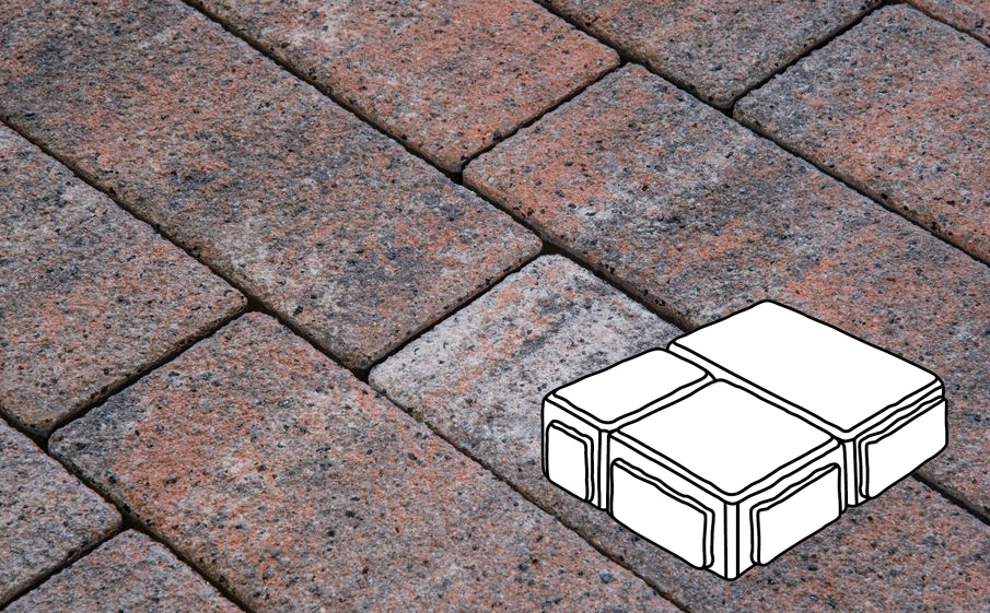 Плитка тротуарная Готика Natur FERRO, Старый Город В.3.Фсм.8, Альпин, комплект 3 шт, толщина 80 мм