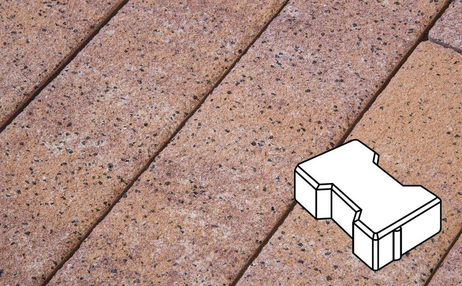 Плитка тротуарная Готика Natur FERRO, Катушка В.2.Ф.8, Терракота, 200*165*80 мм