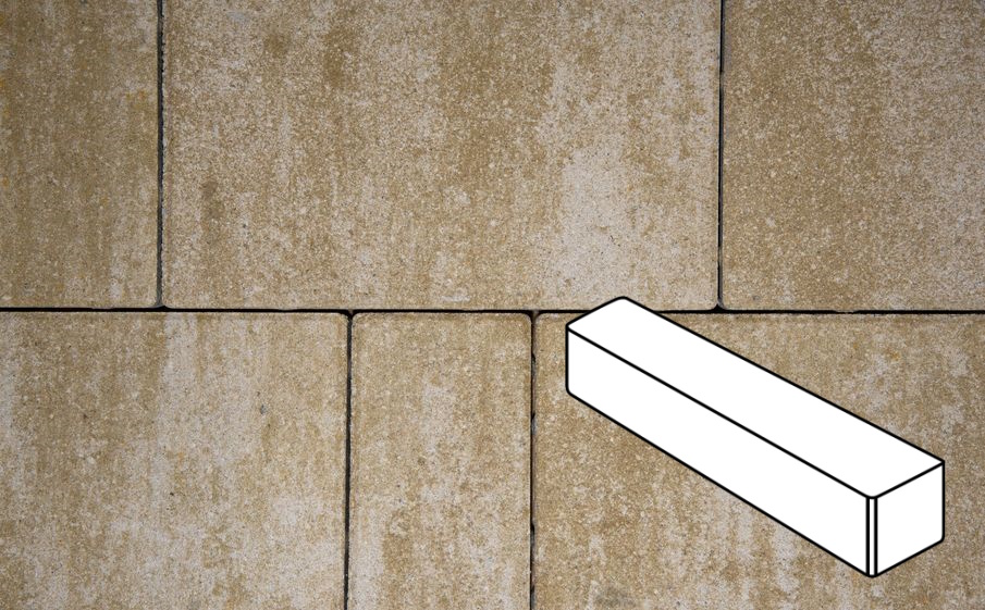 Плитка тротуарная Готика Natur, Ригель В.3.П.10, Оливковый, 360*80*100 мм