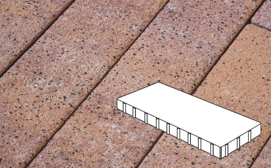 Плитка тротуарная Готика Natur FERRO, Плита Б.10.П.10, Терракота, 1000*500*100 мм