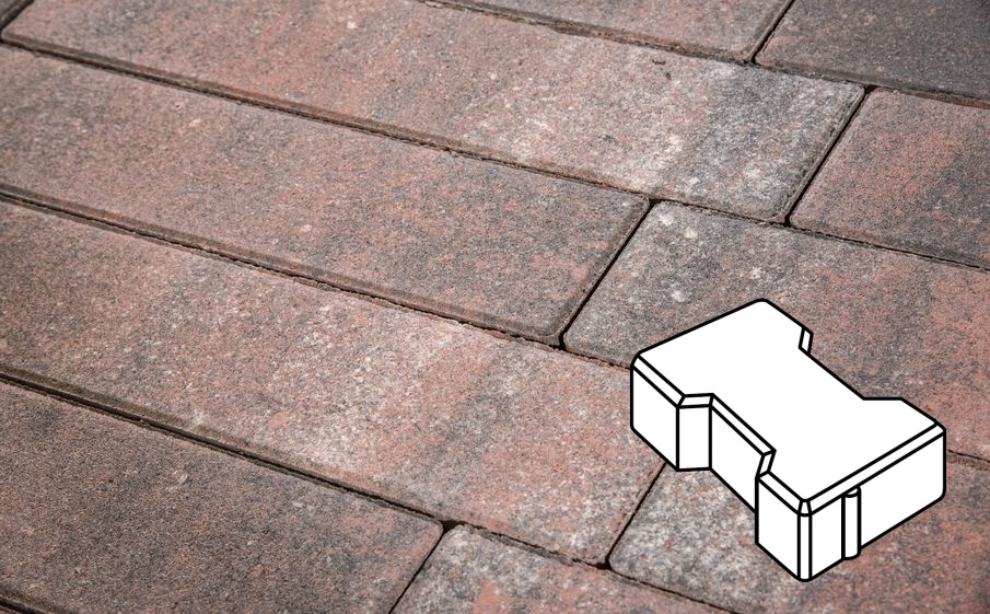 Плитка тротуарная Готика Natur, Катушка В.2.Ф.8, Нептун, 200*165*80 мм