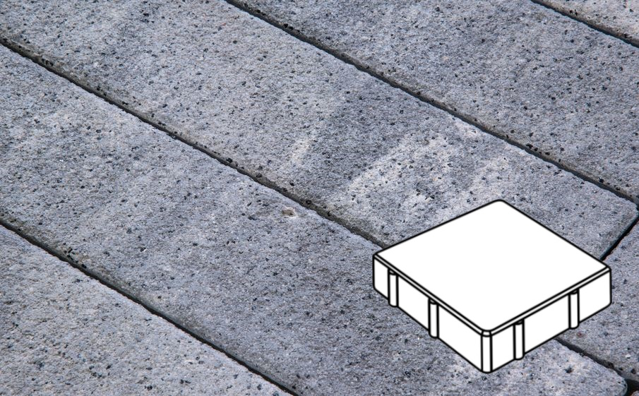 Плитка тротуарная Готика Natur FERRO, Квадрат В.1.К.10/Г.1.К.10, Монохром, 150*150*100 мм