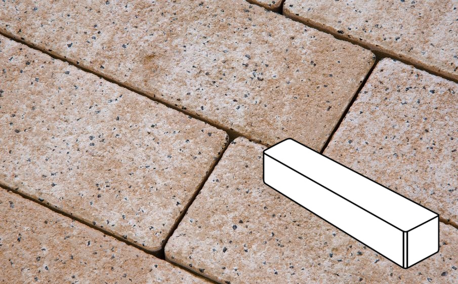 Плитка тротуарная Готика Natur FERRO, Ригель В.3.П.10, Оливковый, 360*80*100 мм