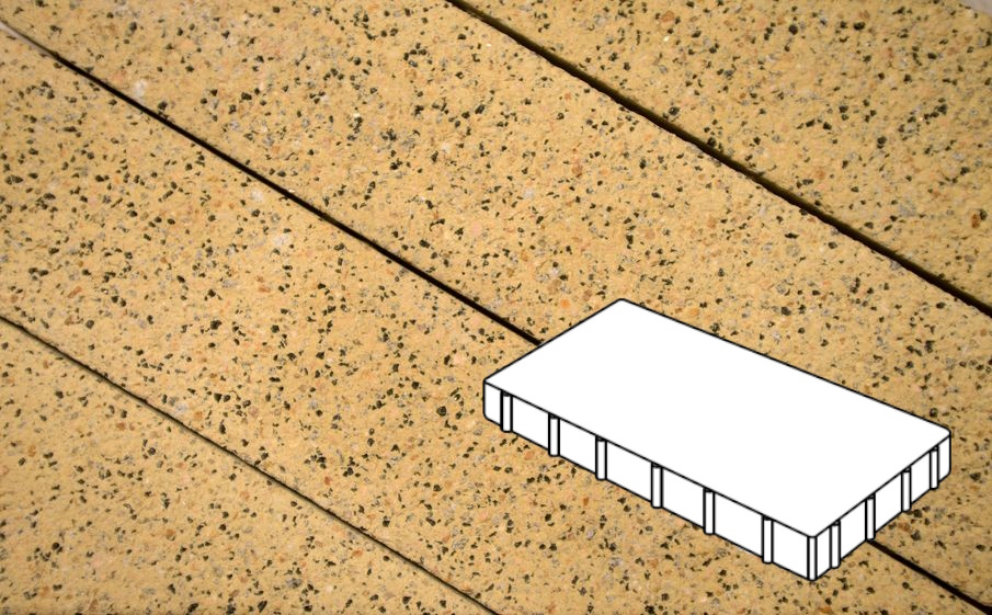 Плитка тротуарная без фаски Готика Granite FERRO, Плита Б.6.П.6, Жельтау 600*300*60 мм