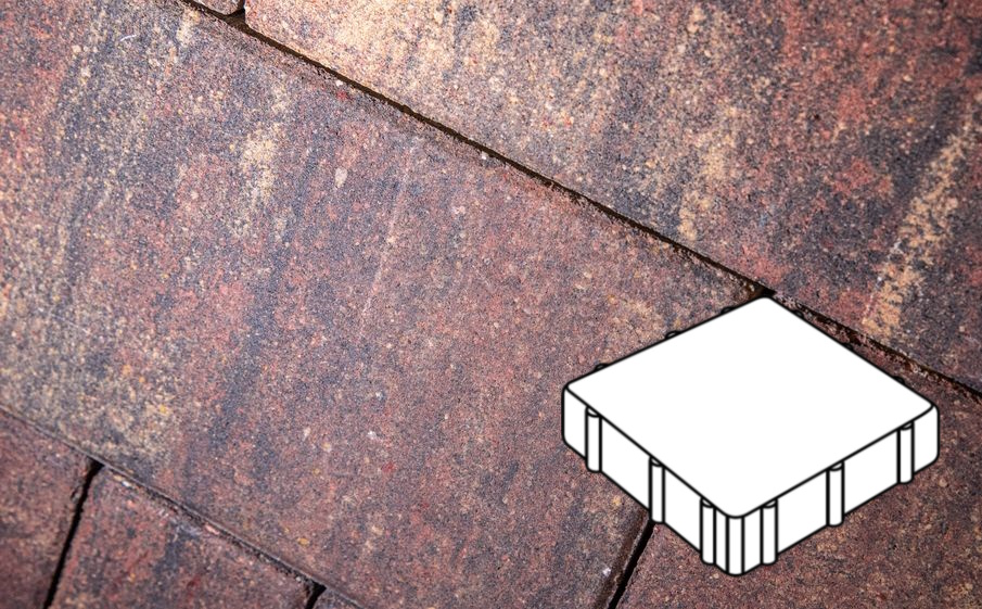 Плитка тротуарная Готика Natur, Квадрат А.3.К.4, Марс, 300*300*40 мм