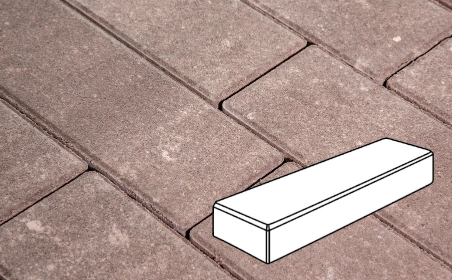 Плитка тротуарная Готика Natur, Паркет Б.3.П.6, Какао, 300*100*60 мм