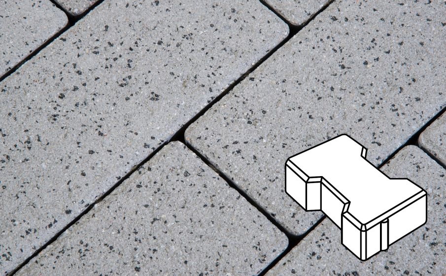 Плитка тротуарная Готика Granite FERRO, Катушка Б.2.Ф.6, Белла Уайт 197*162*60 мм