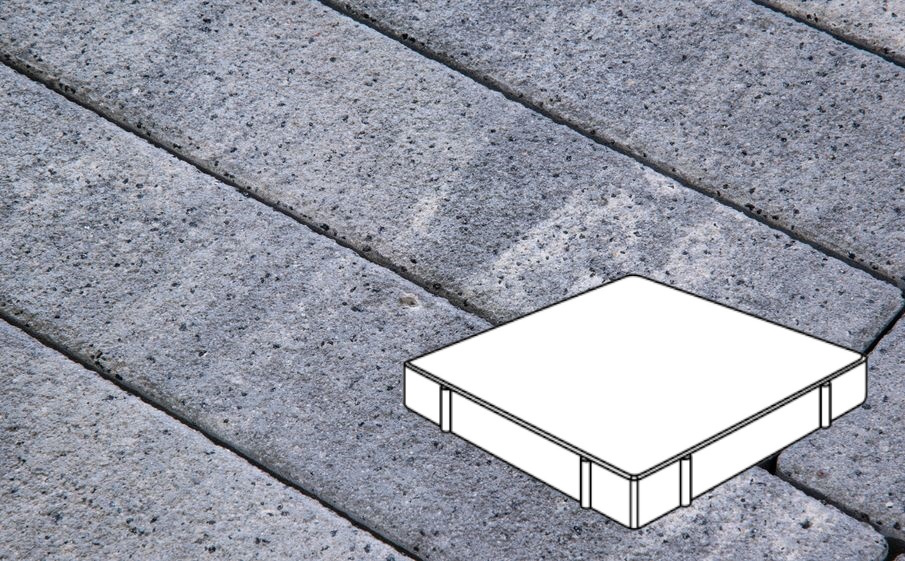 Плитка тротуарная Готика Natur FERRO, Квадрат Б.5.К.10, Монохром, 500*500*100 мм