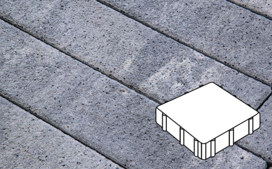 Плитка тротуарная Готика Natur FERRO, Квадрат А.3.К.4, Монохром, 300*300*40 мм