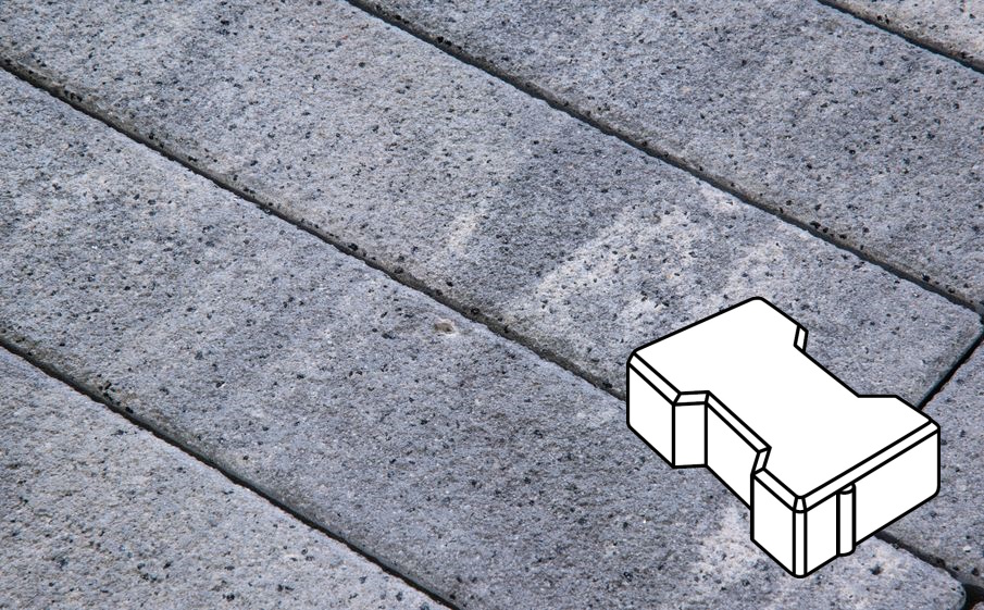 Плитка тротуарная Готика Natur FERRO, Катушка В.2.Ф.8, Монохром, 200*165*80 мм