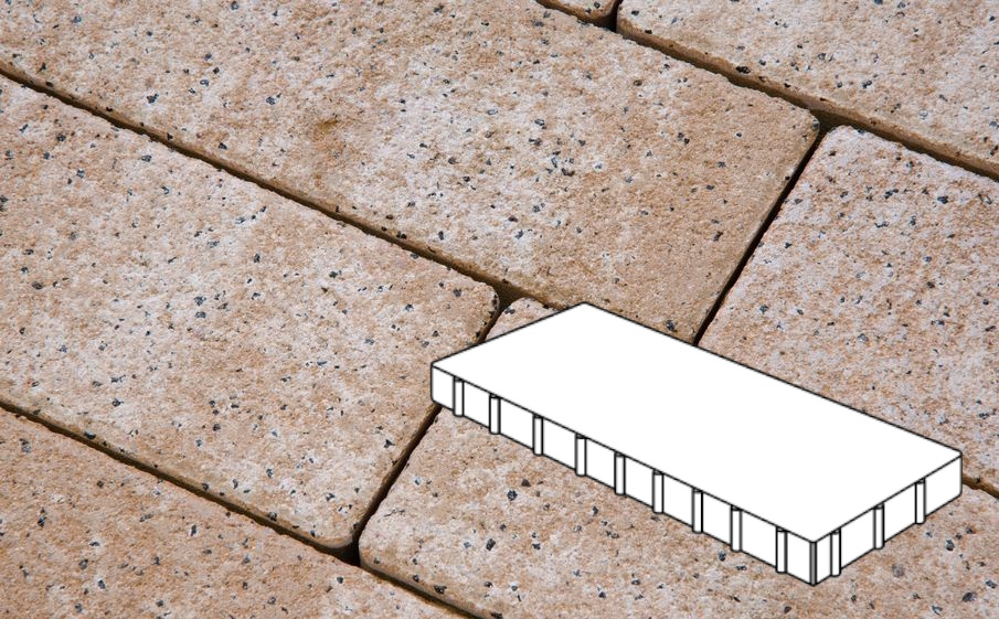 Плитка тротуарная Готика Natur FERRO, Плита Б.10.П.10, Оливковый, 1000*500*100 мм