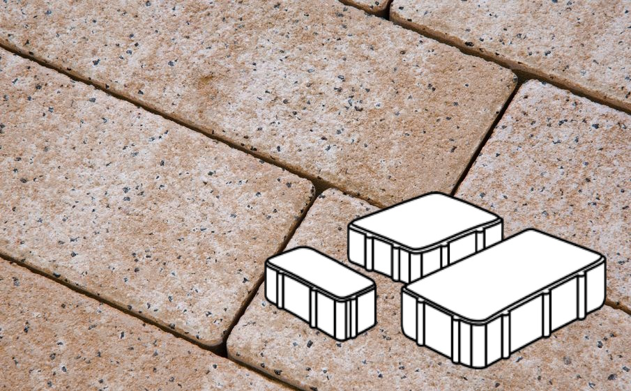 Плитка тротуарная Готика Natur FERRO, Новый Город Б.2.Псм.6, Оливковый, комплект 3 шт, толщина 60 мм