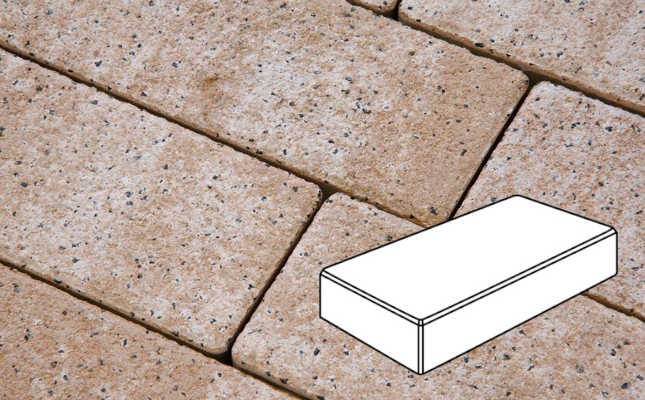 Плитка тротуарная Готика Natur FERRO, Картано В.3.П.10, Оливковый, 300*150*100 мм