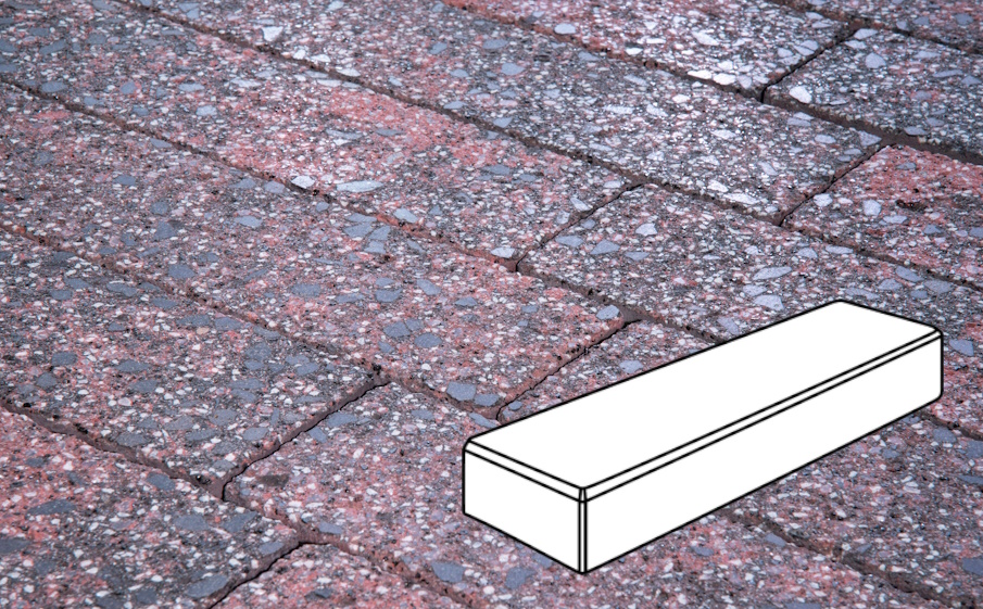 Плитка тротуарная Готика Granite FINERRO, Паркет В.3.П.8, Дымовский 300*100*80 мм