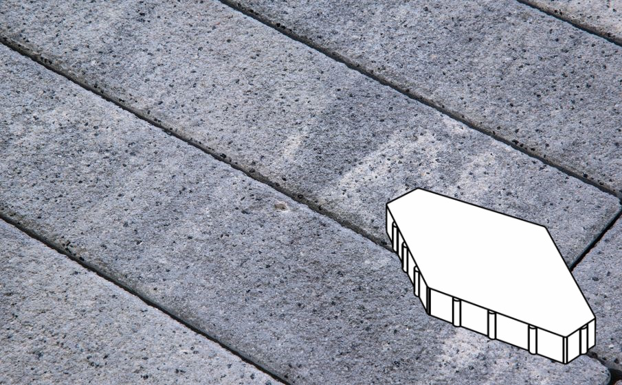 Плитка тротуарная Готика Natur FERRO, Зарядье Б.6.Ш.10 Без фаски, Монохром, 600*400*100 мм