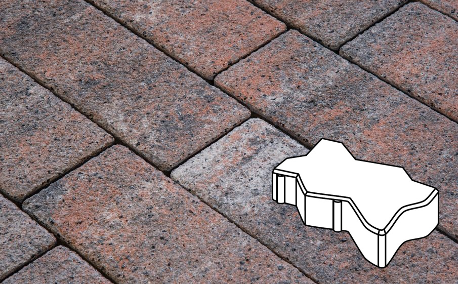 Плитка тротуарная Готика Natur FERRO, Волна/Зигзаг/Уни В.2.Ф.10/Г.2.Ф.10, Альпин, 225*112,5*100 мм