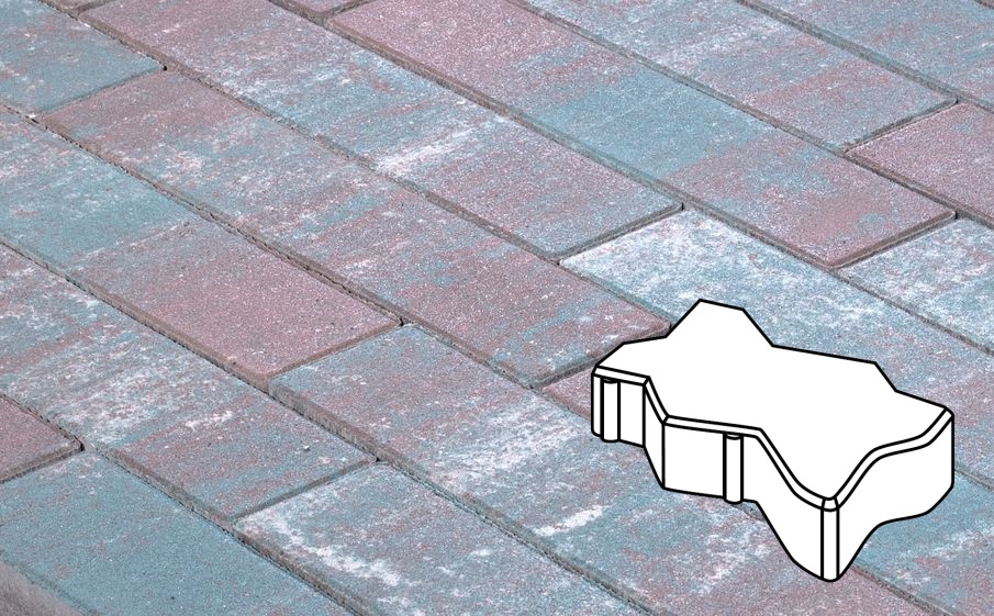 Плитка тротуарная Готика Natur, Зигзаг/Волна В.2.Ф.8, Сатурн, 225*112,5*80 мм